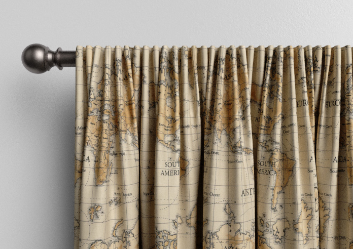 Maps, Multi - Made to Measure Curtains - Image 9